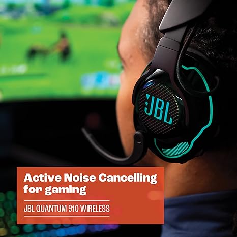 JBL Quantum 910 Wireless Gaming Headset - Black - Large