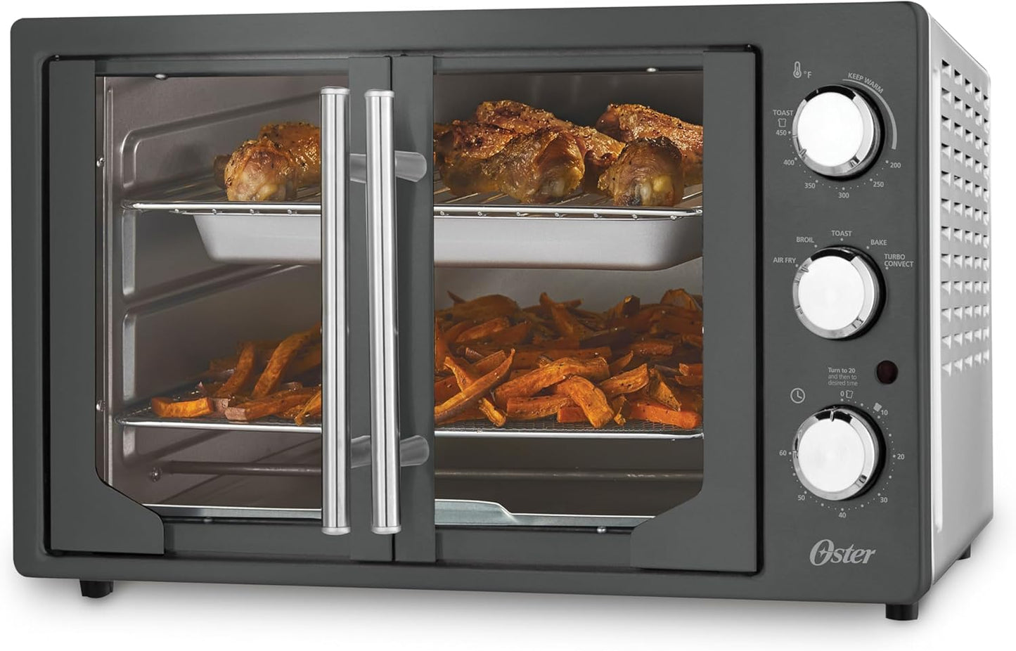 Oster Extra-Large French Door Air Fryer Countertop