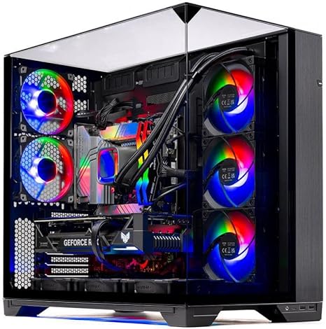 Skytech O11V - Ryzen 7 7700X 4.5 GHz (5.4GHz Turbo Boost) Gaming Desktop, NVIDIA RTX 4070 Super 12GB GDDR6X, 1TB Gen4 SSD, 32GB DDR5 RAM 5600 RGB, 750W Gold PSU, ARGB AIO