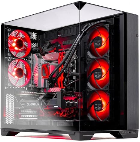 Skytech O11V - Ryzen 7 7700X 4.5 GHz (5.4GHz Turbo Boost) Gaming Desktop, NVIDIA RTX 4070 Super 12GB GDDR6X, 1TB Gen4 SSD, 32GB DDR5 RAM 5600 RGB, 750W Gold PSU, ARGB AIO