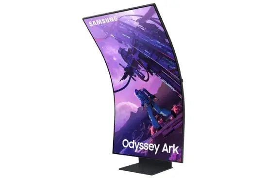 Samsung - Odyssey Ark 55” LED Curved 4K UHD Gaming Monitor - Black